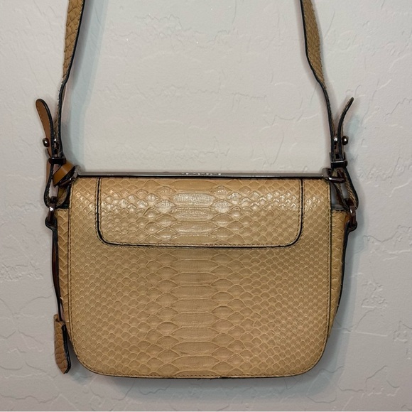 Barbara Bui Tan Python With Metal Details Crossbody Bag O/S - Picture 5 of 14